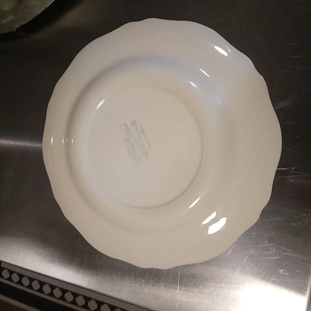 Adam Antique By Steubenville Dinner Plate (Will Glow Under Black Light)